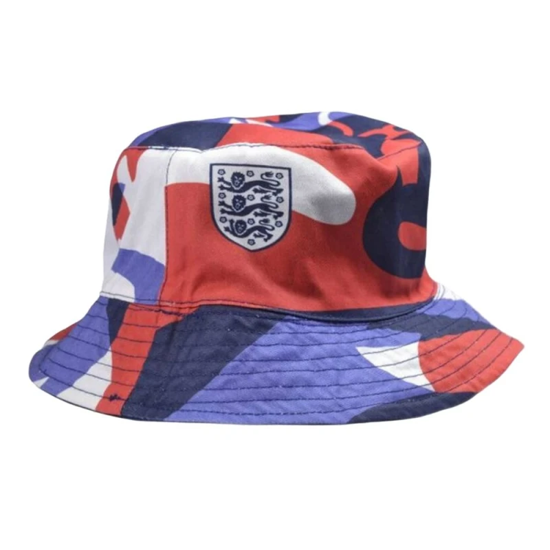 Image of England FA Womens Reversible Bucket Hat in Navy Navy Female One Size