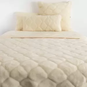 Image of Native Natural Cashmere Wool 135Cm Quilt - Natural Shapes