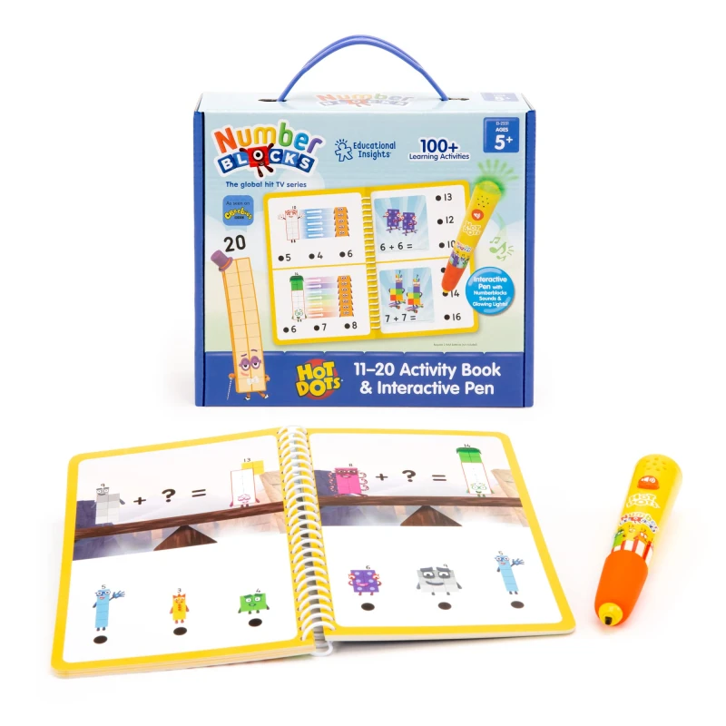 Image of Hot Dots Number Blocks Activity Book & Pen
