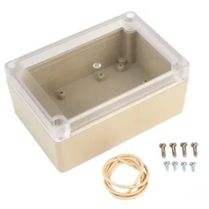 image of Hammond RP1135C Watertight ABS Enclosure 125 x 85 x 55 Clear Lid Grey