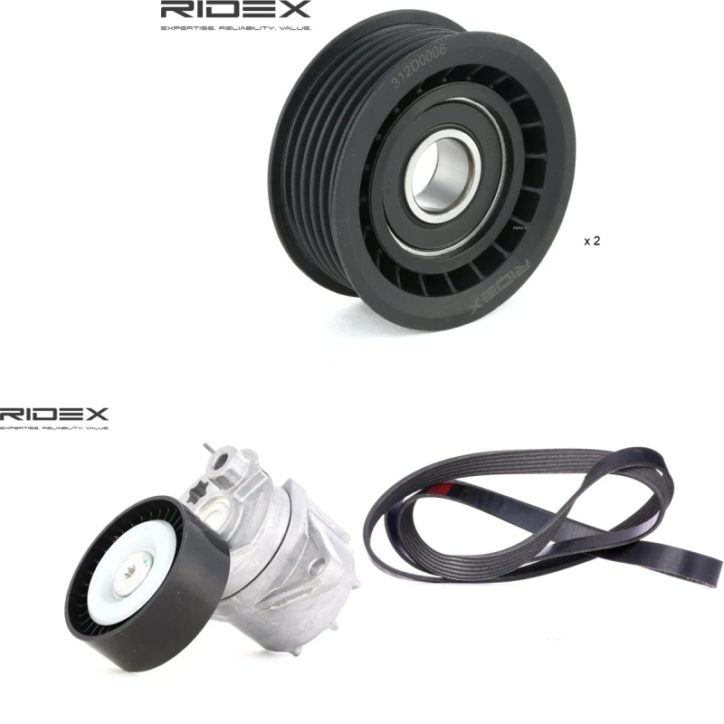 Image of RIDEX 542R1192 V-ribbed belt set V-Ribbed Belt Set (542)