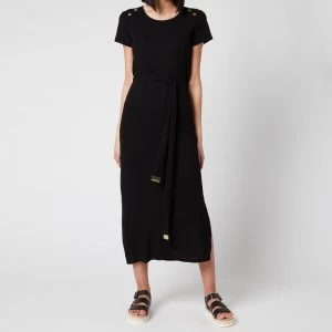 Image of Barbour International Womens Hairpin Dress - Black - UK 10