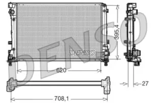 Image of Denso Radiator DRM09163