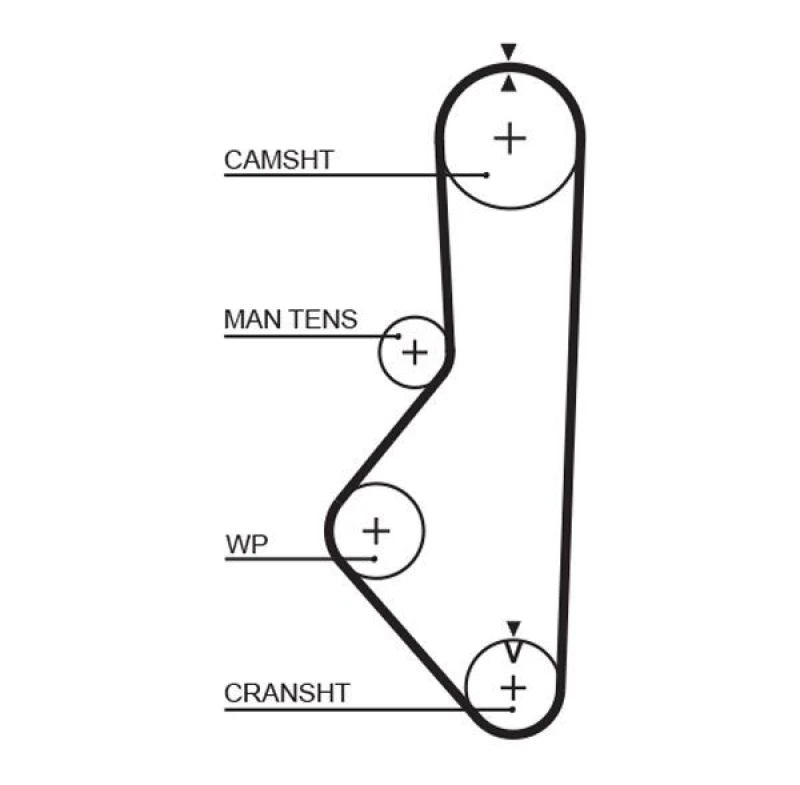 Image of GATES Timing Belt GATES 5085