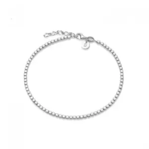 Image of Beaded Chain Sterling Silver Bracelet RBR02_SLV