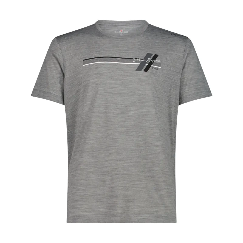 Image of CMP Merino wool crew neck T-Shirt CMP Gris Male XL