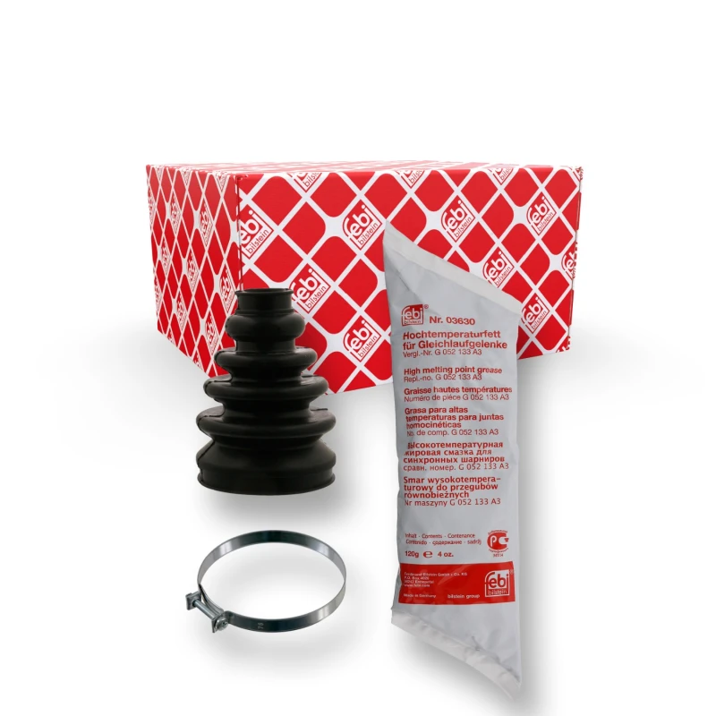 Image of FEBI BILSTEIN 38341 CV Boot transmission sided, Rubber Rubber Bellow,drive shaft (194)