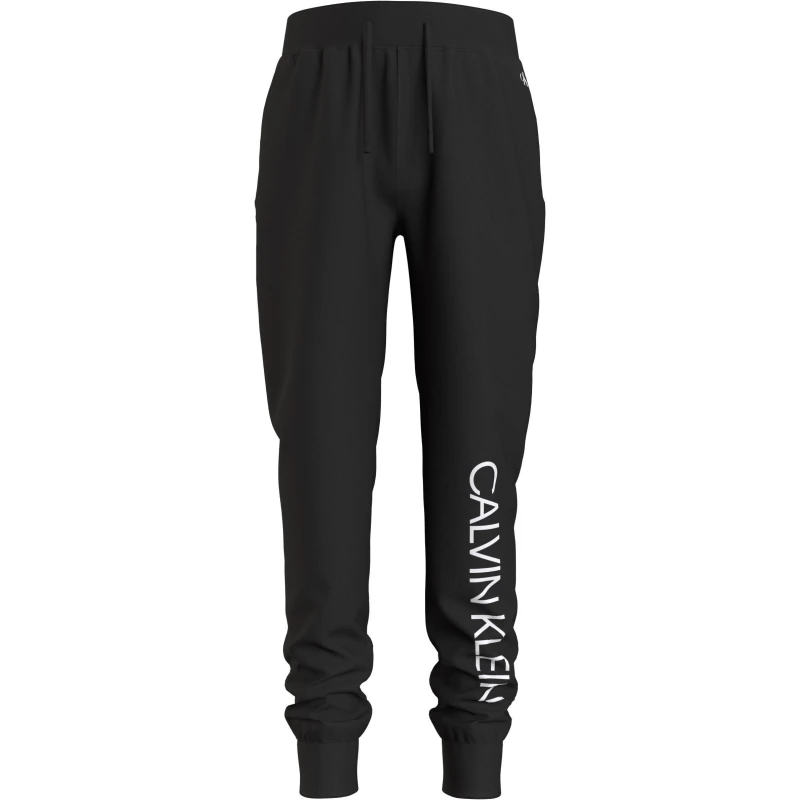 Image of Calvin Klein Black Organic Cotton Junior Joggers Black Boys 14Y 140811UK