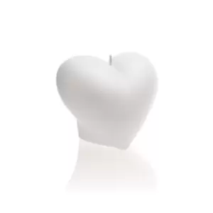 Image of Heart Smooth Candle – White