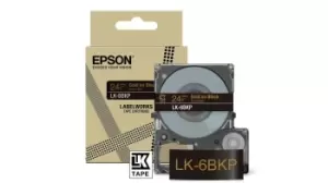 Image of Epson LK-6BKP Black, Gold