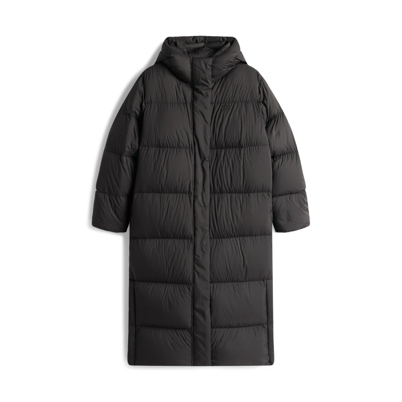Image of Tommy Hilfiger Womens Down Long Puffer Jacket Black female 16 (XL)