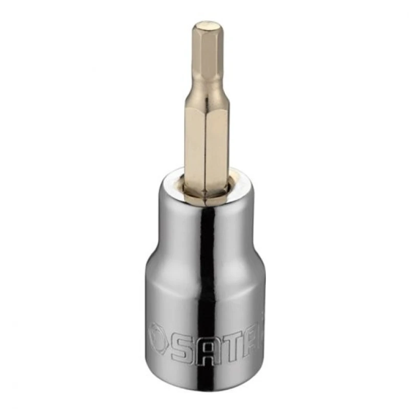Image of SATA 22203 Screwdriver Bit Square Drive Tang Size: 10 (3/8")mm (inch), Chrome steel Chrome steel Screwdriver Bit (5514)