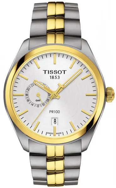 Tissot Watch PR100 Dual Time - Silver TS-881