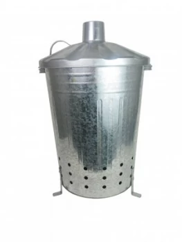 image of Apollo Galvanised Steel Garden Incinerator 80L