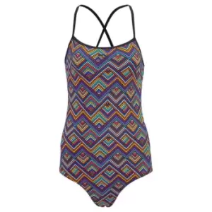 Image of Slazenger Tie Back Swimsuit Womens - Blue