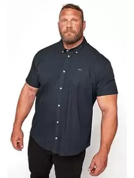 Image of BadRhino Essential Short Sleeve Oxford Shirt - Navy, Size 1Xl, Men