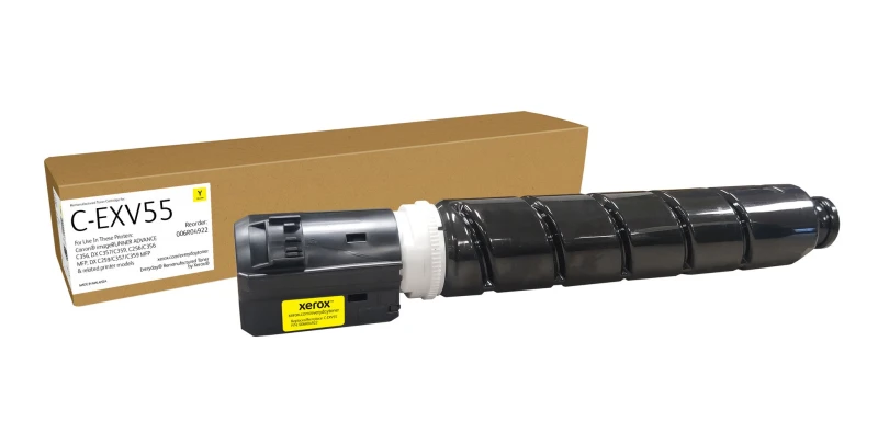 Image of Xerox Everyday Yellow Remanufactured Toner by Xerox compatible with Canon C-EXV55 (2185C002AA), Standard capacity 006R04922