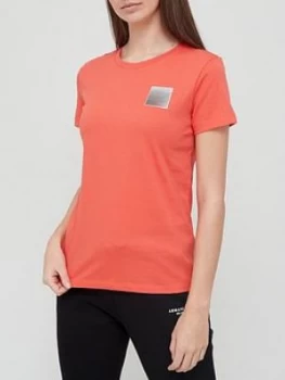 Image of Armani Exchange Logo T-Shirt Red Size M Women