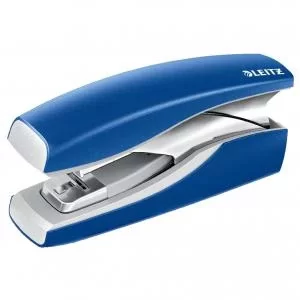 image of Leitz NeXXt Softpress Flat Clinch Stapler 30 sheets. Blue