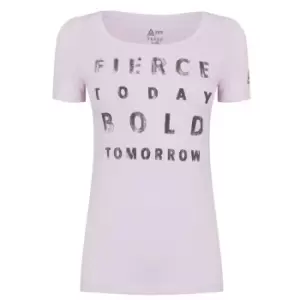 Image of Reebok Fierce Scoop Neck T-Shirt Womens - Pink
