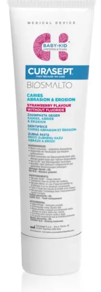 Image of Curasept Biosmalto Baby-Kid Strawberry Toothpaste 50ml