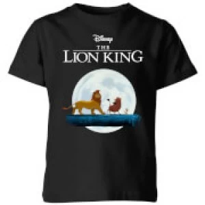 image of Disney Lion King Hakuna Matata Walk Kids T-Shirt - Black - 11-12 Years