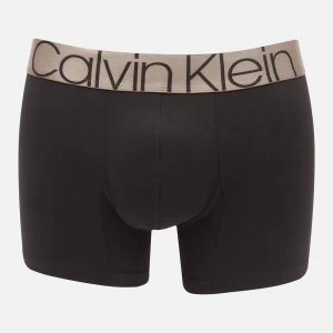 Image of Calvin Klein Mens Bronze Waistband Trunks - Black - L