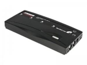 image of StarTech.com 4 Port Black PS/2 KVM Switch Kit with Cables - 4 Port PS2