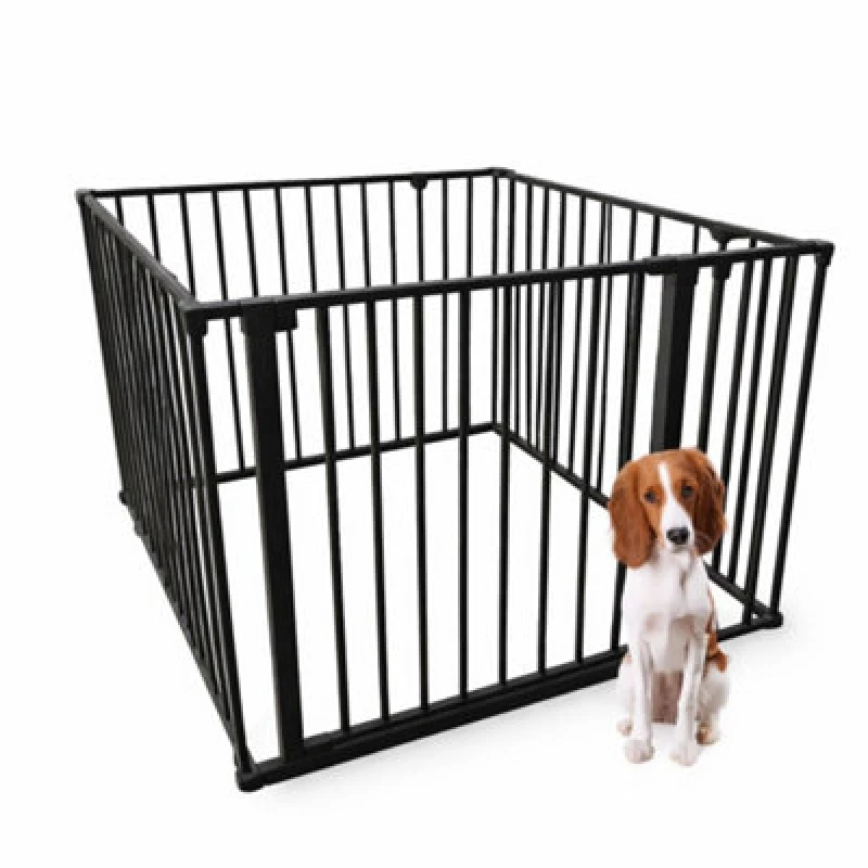 Image of Bettacare Pet Pen With Mat, 92Cm X 92Cm, Black, 70Cm High