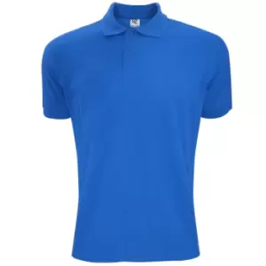 image of SG Mens Polycotton Short Sleeve Polo Shirt (3XL) (Royal)