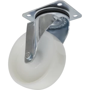 Image of Sealey Swivel Plate Castor White Polyamide 125mm