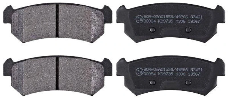 Image of A.B.S. 37461 Brake pad set without integrated wear sensor Brake Pad Set,disc brake (402)