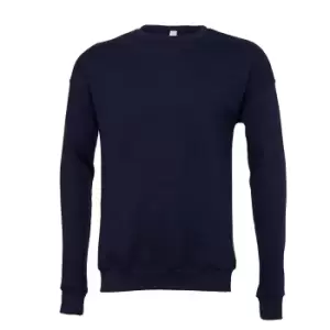 Image of Bella + Canvas Adults Unisex Drop Shoulder Sweatshirt (S) (Navy)