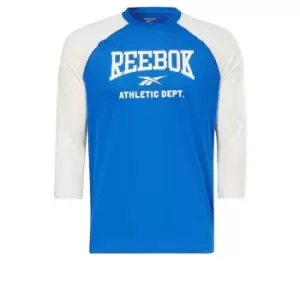 Image of Reebok Workout Ready Supremium three quarterT-Shirt Mens - Vector Blue