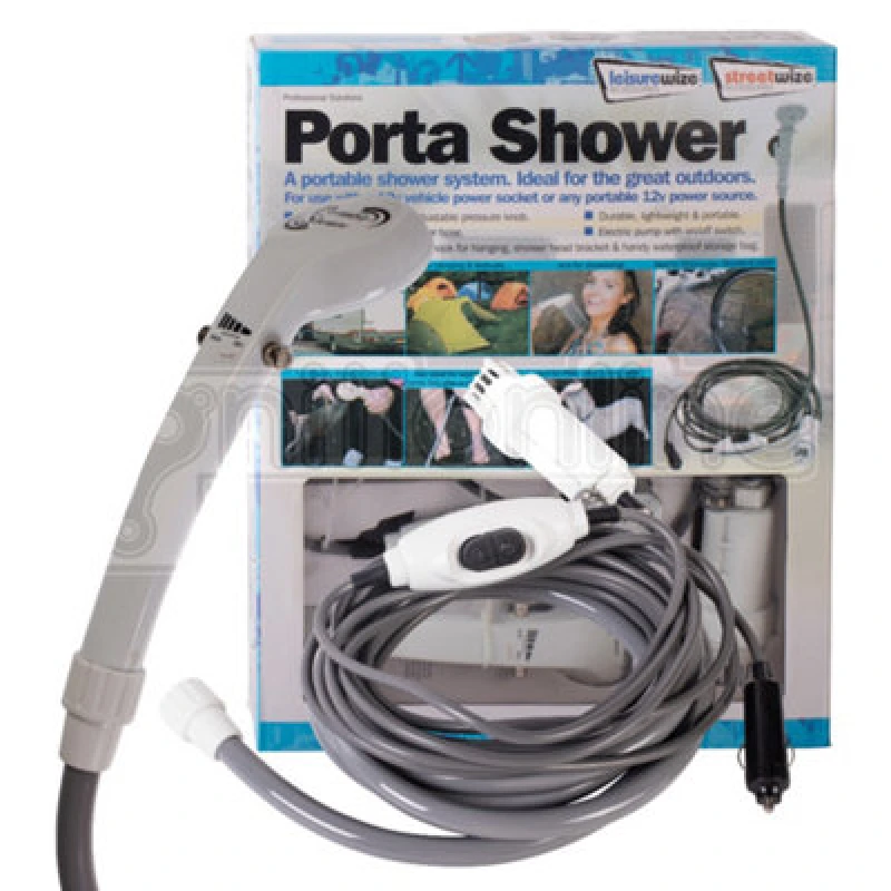 Image of Leisurewize 12V Electric Portable Shower System Outdoor Camping Caravan Festival Water Flow