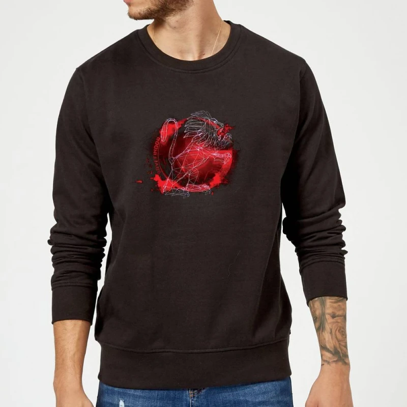 Image of Harry Potter Gryffindor Geometric Sweatshirt - Black - L