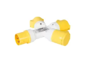 Image of Power Master 399015 16A 3-Way Splitter 110V 3 Pin