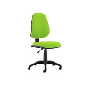 Image of Dynamic Permanent Contact Backrest High Back Task Operator Chair Without Arms Eclipse I Myrrh Green Seat