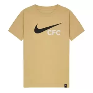 Image of Nike FC Swoosh Big Kids Soccer T-Shirt - Black