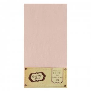 Image of Love My Sleep Fitted Flannel Sheet - Pink