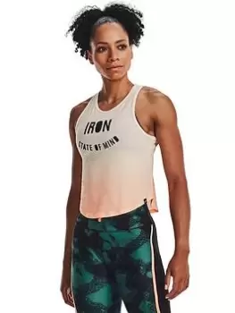 Image of Under Armour Project Rock State Of Mind Tank - Off White, Off White Size M Women