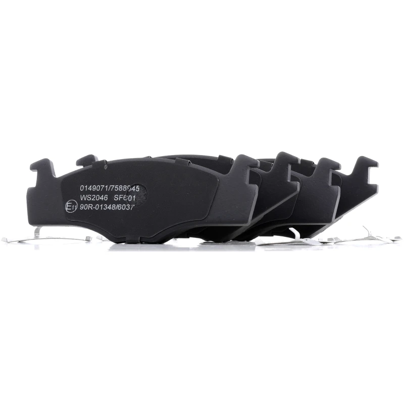 Image of STARK SKBP-0010260 Brake pad set Front Axle, excl. wear warning contact, with anti-squeak plate Brake Pad Set,disc brake (402)