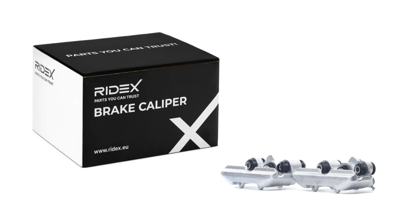 Image of RIDEX 78B1795 Brake caliper Rear Axle, without holder Cast Iron Brake Caliper (78)
