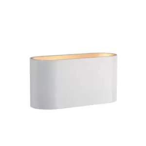 image of Lucide Xera Modern Up Down Wall Light 1xG9 White