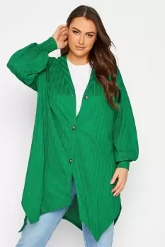 Image of Textured V-Neck Cardigan