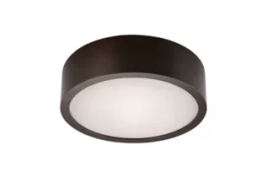 image of Round Cylindrical Ceiling Light Wenge, 1x E27