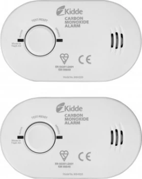 image of Kidde Carbon Monoxide Basic Alarm Twin Pack