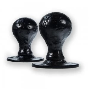 image of LocksOnline Antique Black Ball Shaped Mortice Door Knob Set