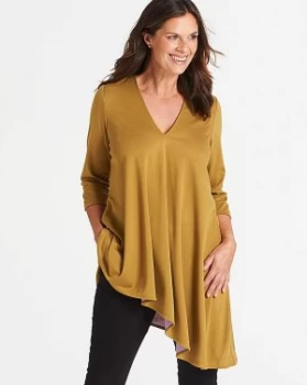 Image of I.Scenery Asymmetric Contrast Blouse