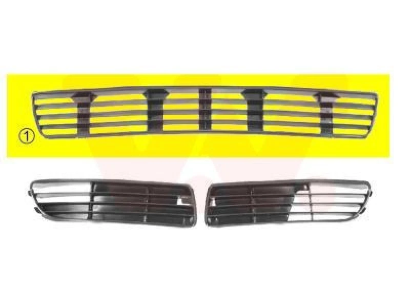 Image of VAN WEZEL Bumper grill VAN WEZEL 0323501